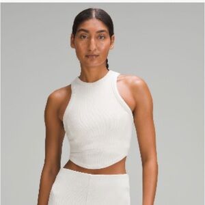 Lululemon Hold Tight Cropped Tank Bone Size 4